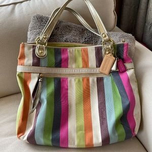 Coach purse. Canvas, very clean, like new condition.